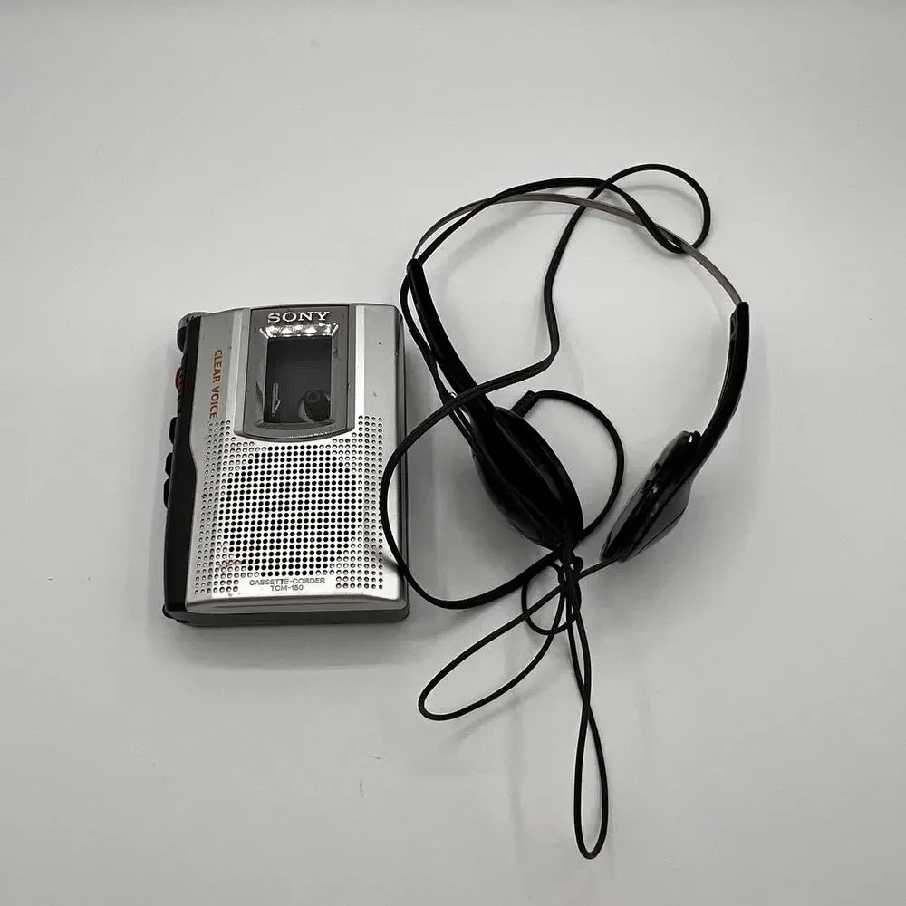 SONY Vtg TCM-150 Cassette-Corder Portable Voice Recorder